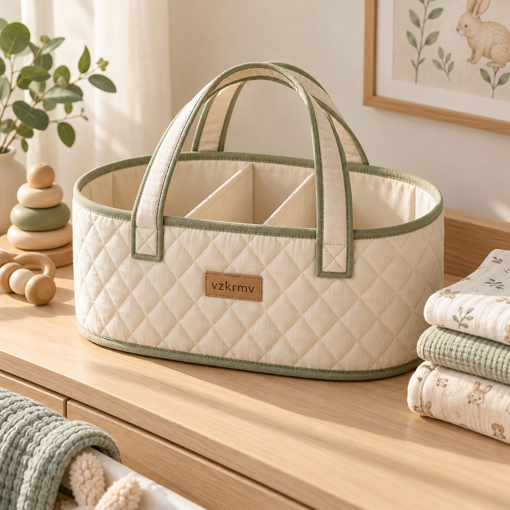 Cloud Pocket Diaper Caddy — lifestyle