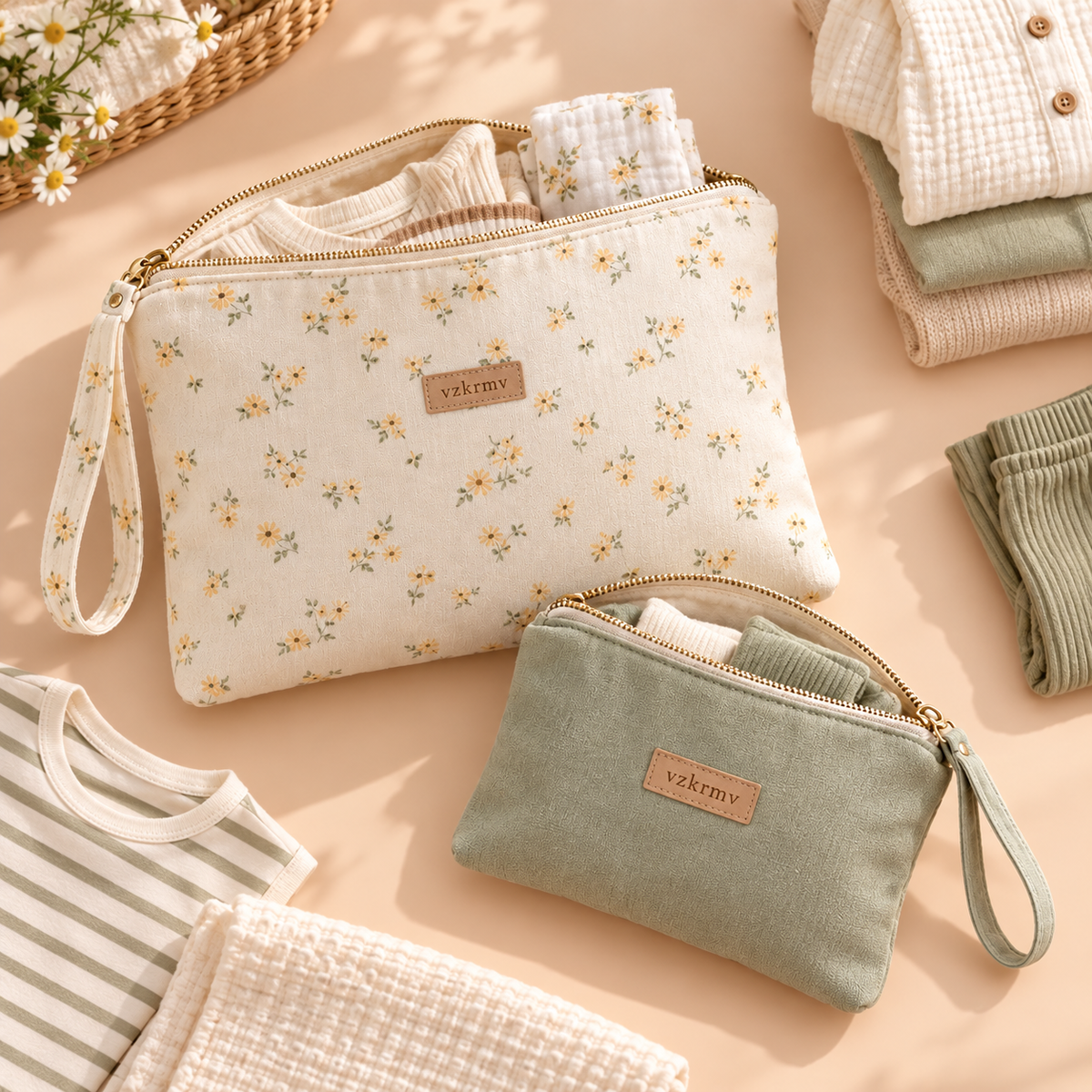 Daisy Wet & Dry Pouch Duo — alternate view